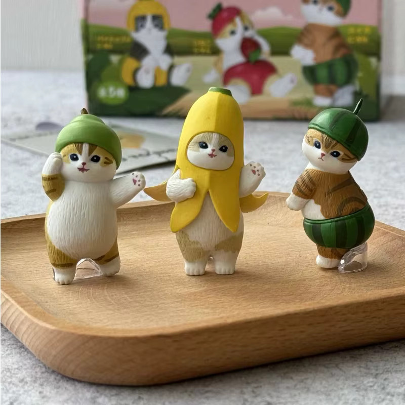 Mofusand Shark Katze Obst und Biene, Blind Box, Mini Action Figur - Bild 4
