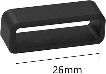 OutJoy Uhrenarmband-Ersatz Loop, Silikon, 26 mm, Schwarz, Herren - Bild 1