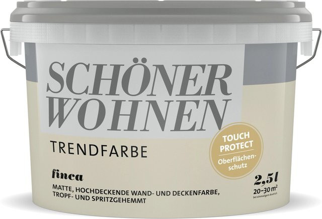 Schöner Wohnen Wandfarbe Finca matt in Beige, 2,5 l - Bild 1