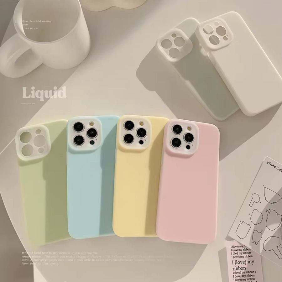 Original Neon Jelly Flüssigsilikonhülle mit Kameraobjektivschutz für Apple iPhone 15 14 13 12 11 Pro Max Plus in Multicolour - Bild 1