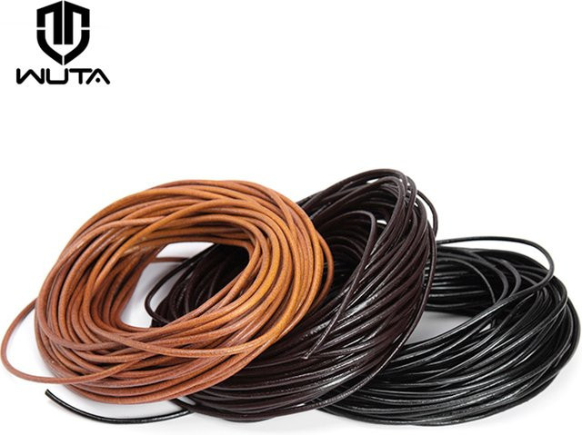 WUTA Lederband, rundes Seil, 5 Meter, Unisex - Bild 1