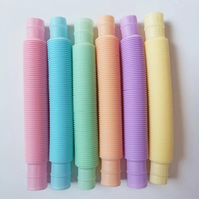 Yiran toy Pop-Röhren Fidget Lernspielzeug Bunt / Mehrfarbig 8er-Pack - Bild 1