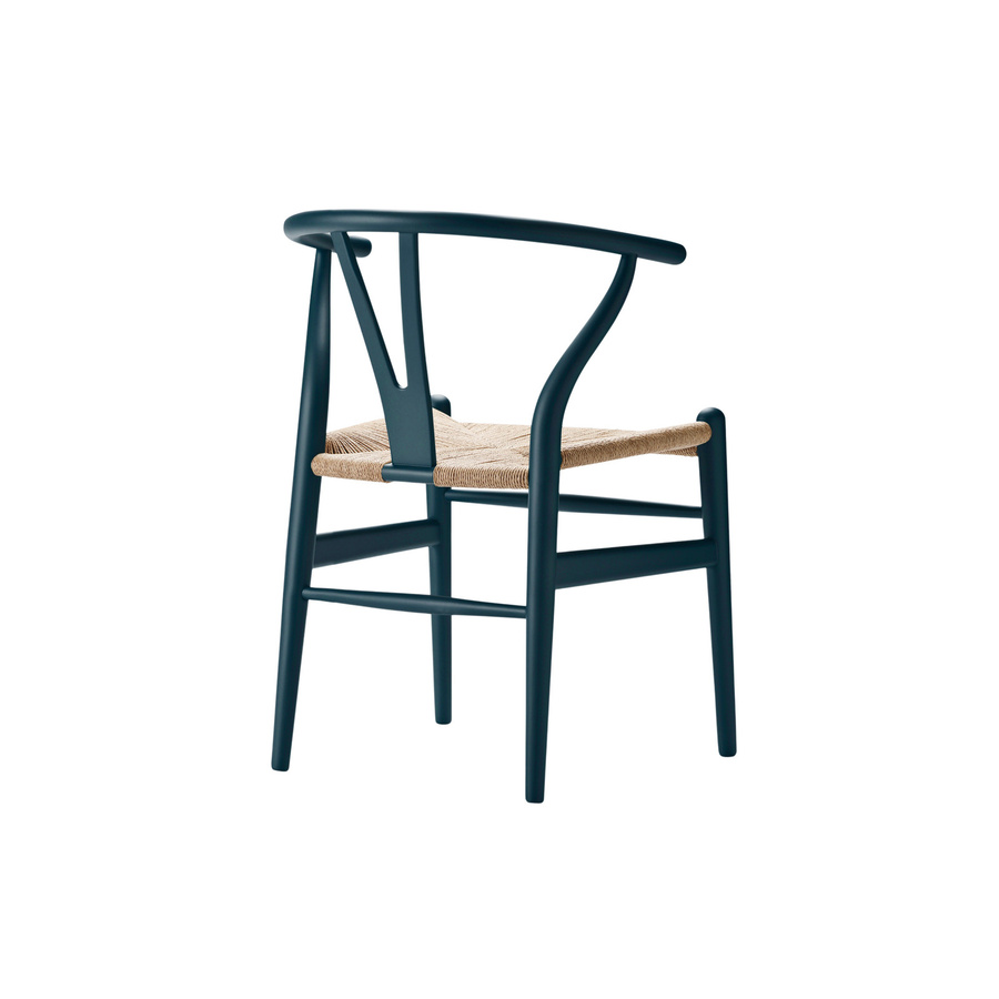 Carl Hansen & Søn CH24 Y Wishbone Stuhl Soft Edition von Ilse Crawford in Blau, lackiert - Bild 2