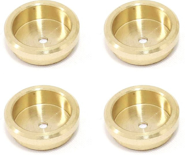 TCES 4er Set MR-9 Batterie Adapter für Filmkameras und Belichtungsmesser, passend für LR44 und PX625 PX13 Batterien, Farbe Gold - Bild 1