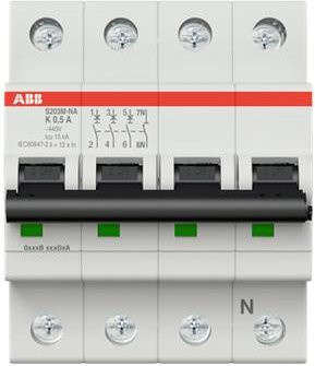 ABB S203M-K0.5NA Leitungsschutzschalter 0,5A 400V in Weiß - Bild 1