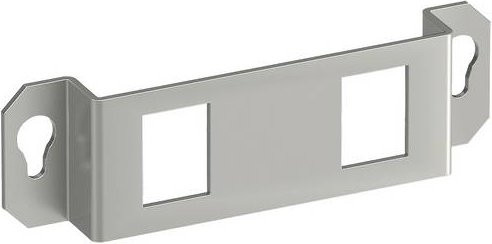 OBO Bettermann MTGE2F 2C Montageplatte in Silber - Bild 1