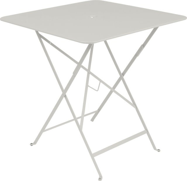 Fermob Bistro Klapptisch Quadratisch aus pulverbeschichtetem Stahl in Weiß - Bild 1