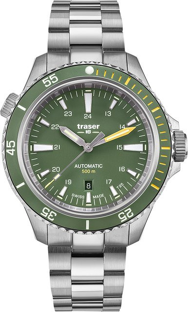 Traser Diver Automatik, Edelstahl, Grün, 46 mm, Herren - Bild 1