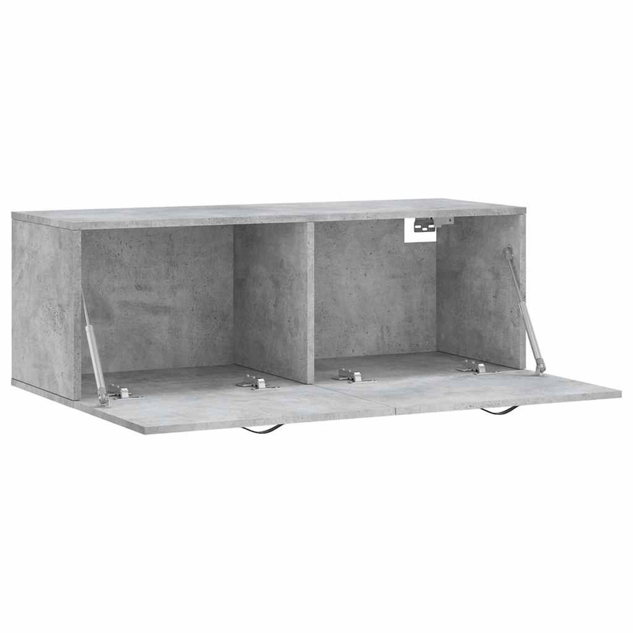 vidaXL Wandschrank aus Holzwerkstoff in Grau, B/T/H: 100 x 36,5 x 35 cm - Bild 2