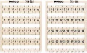 WAGO WMB-Bezeichnungssystem W: 1-50(2x) 793-566 in Weiß - Bild 1