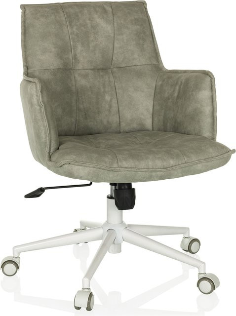 hjh LIVING Home Office Bürostuhl SOLAO LIFE W in Grau mit Armlehnen und Multifunktionsrollen - Bild 1