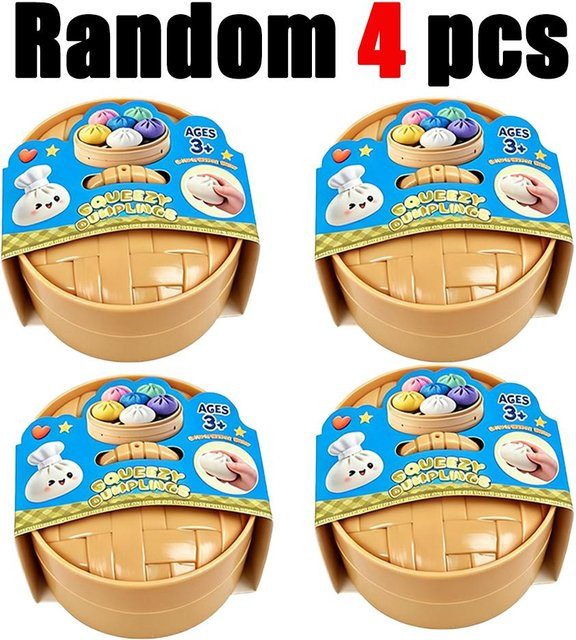 BC Pet Supplies Heißer Riesenknödel Squishies Brötchen Spielzeug, Glitzernder Knödel Stressball - Bild 1