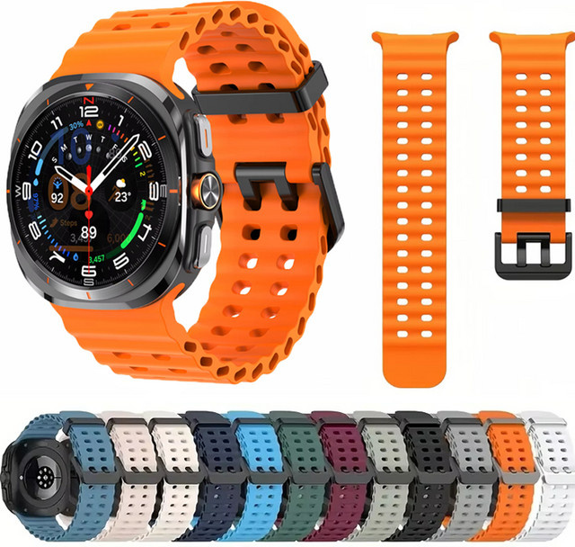 Samsung Uhrenarmband Silikon, blue, Samsung Galaxy Watch Ultra 47mm - Bild 1