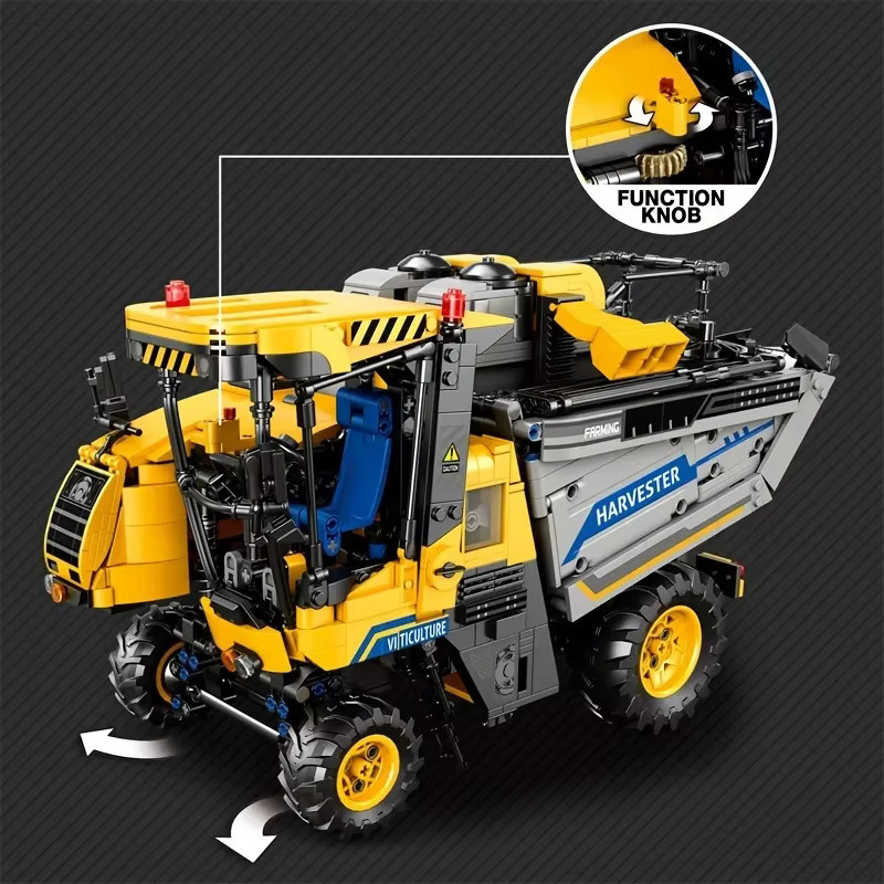 AMAZINGBLOKS Traubenerntemaschine, Bausteine, RC Auto, 2208 Teile - Bild 3