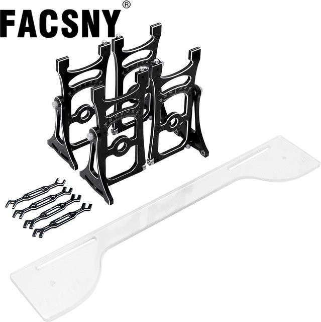 FACSNY On-Road-Aluminium-Chassis-Einstellsystem-Messwerkzeug-Set, Metall, Schwarz - Bild 1