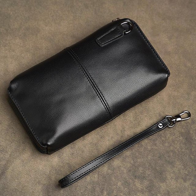 ZRCX Clutch Bag Leder, Schwarz, Herren - Bild 1