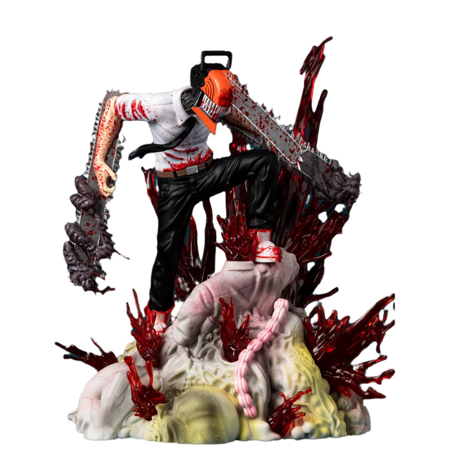 Bandai Anime Denji Pochita Modell Statue, 29 cm, Bunt - Bild 4