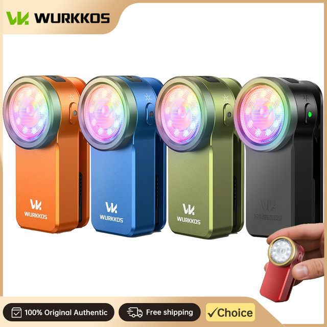 Wurkkos HD03 Mini-Clip-Licht mit 680 Lumen, wiederaufladbare RGB-Taschenlampe mit Magnet und Flutlicht-Funktion - Bild 1