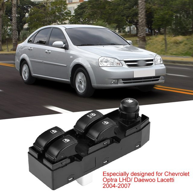 Elektrischer Fensterheber Schalter Master Control für Chevrolet Optra Lacetti in Schwarz von DOACT - Bild 1