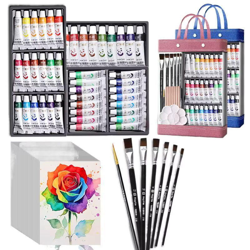 Aquarellfarben-Set mit Tasche, 42/48/54 Stück, Bunt / Mehrfarbig - Bild 4