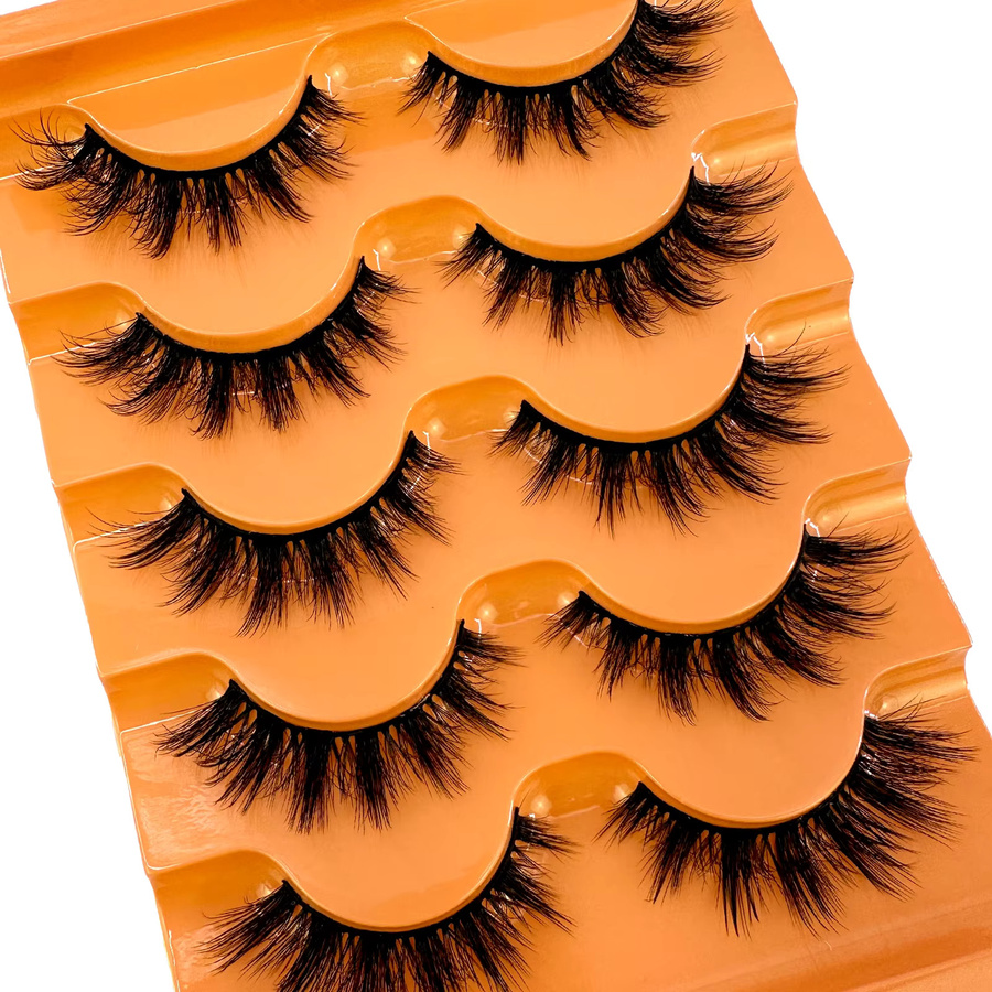 LYBCG Künstliche Wimpern, 5D 8D Volumen, Black, 5 Paar - Bild 4