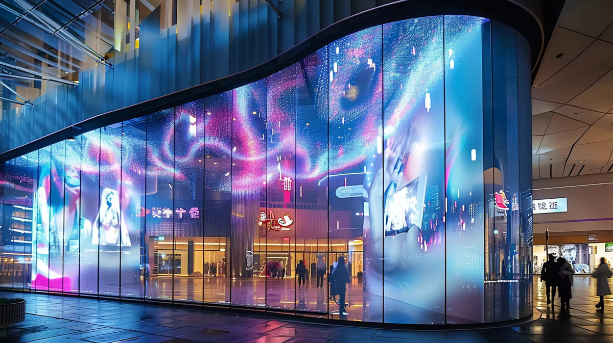 OIMG Hochkontrast Transparenter LED-Film-Bildschirm für Glasflächen und Werbung - Bild 1