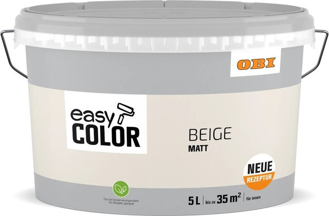 OBI Easy Color 5 Wasserbasierte Farbe in Beige, konservierungsmittelfrei - Bild 1