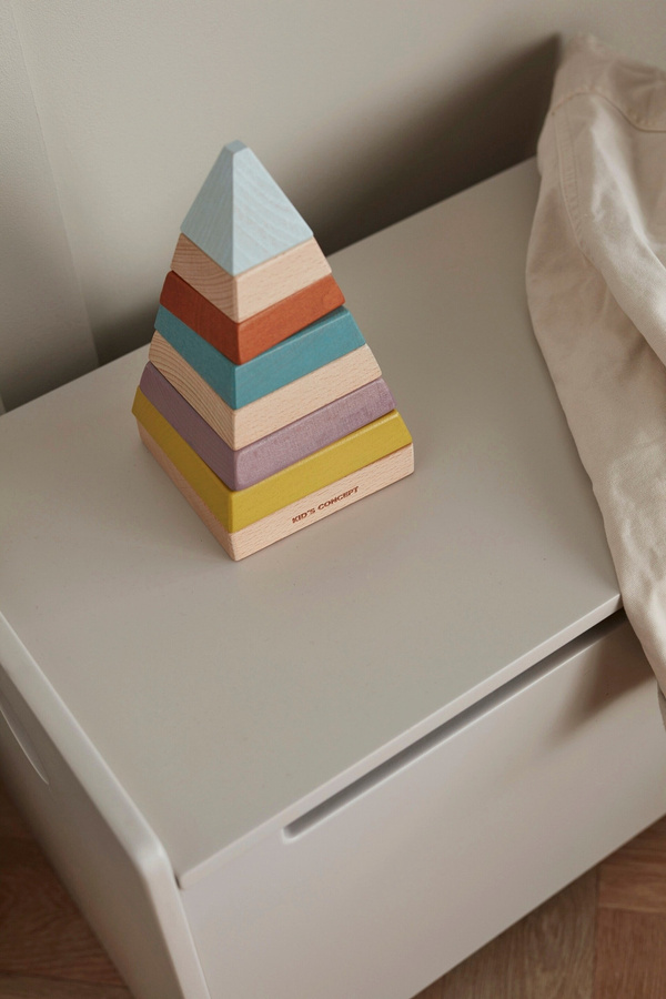 Kids Concept Stapelpyramide Neo bunt, Holz, ab 1 Jahr - Bild 2
