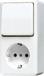 Jung SCHUKO-Steckdose 16A 250V in Weiß - Bild 1