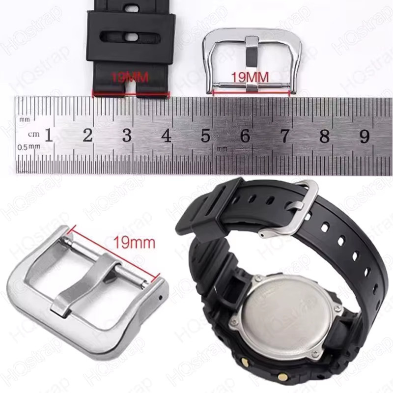 HQstrap Dornschließe Edelstahl, Silber, 19 mm, 21 mm, Unisex - Bild 2