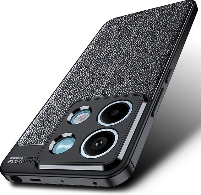 Luxus Business Leder PU Schutzhülle für Xiaomi Redmi Note 13 4G 5G, Redmi Note 13 Pro 5G, Redmi Note 13 Pro + in Schwarz, Stoßfestes Soft Cover - Bild 1