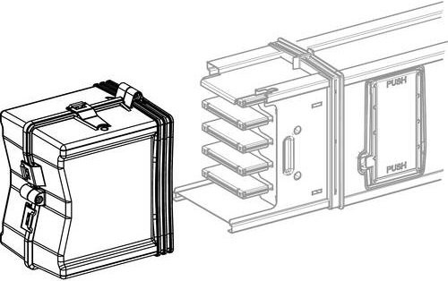 Schneider Electric KSA1000AF1 Endabdeckung Bauform 2 für Kleinverteiler KSA500-KSA1000 - Bild 1