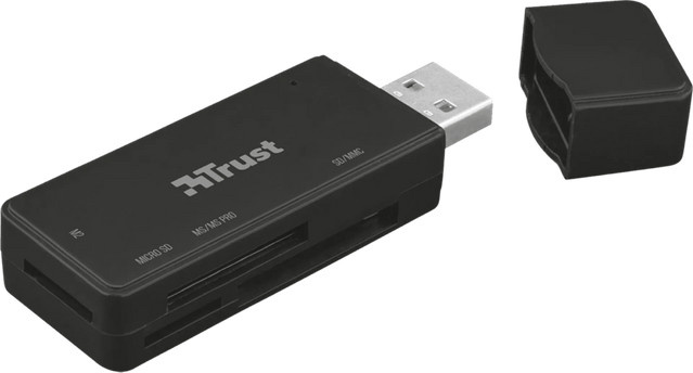 Trust Nanga USB 3.1 Kartenlesegerät mit USB-A Anschluss in Schwarz - Bild 1