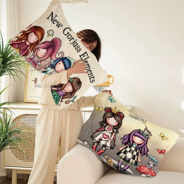 Santoro Gorjuss Cartoon Kissenbezüge aus Baumwolle und Polyester in Multicolour - Bild 1
