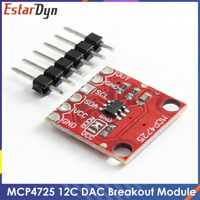 Estardyn MCP4725 Modul I2C DAC Entwicklungsboard in Rot - Bild 1