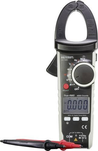 Voltcraft VC585 Digitale Stromzange CAT III 600V in Schwarz mit 4000 Counts und ISO-Kalibrierung - Bild 1