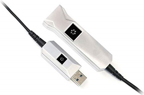 Huddly USB 3 AOC Kabel AM-AF USB-C Schwarz Silber Länge: 10 m - Bild 1