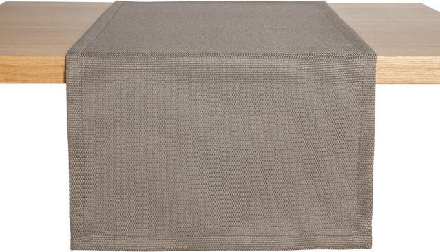 Tischläufer ERWIN M. Ambita Jacquard in Beige, rechteckig, Breite: 40 cm, Länge: 130 cm - Bild 1