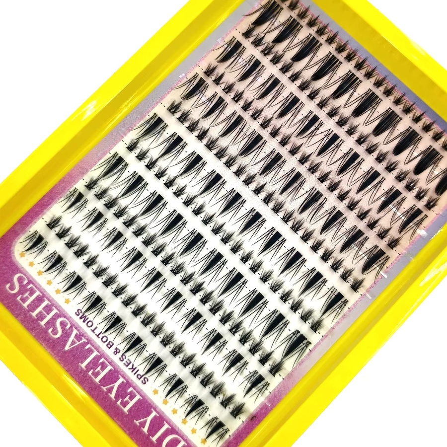 AMSDCN Spiky Cluster Lashes, Manga Mixed Natural, 14-reihig - Bild 3