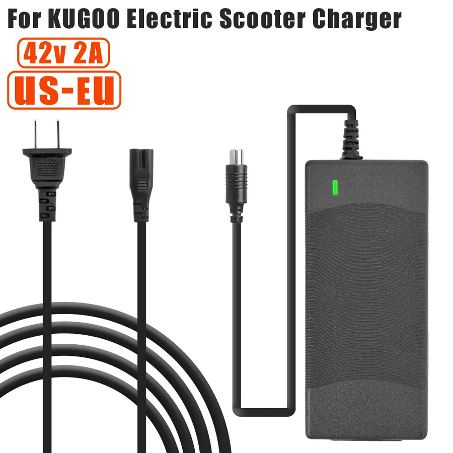 KUGOO E-Scooter Ladegerät 42V 2Ah Schwarz für KUGOO S1 S2 S3 Elektrische Roller Ersatzteil - Bild 2