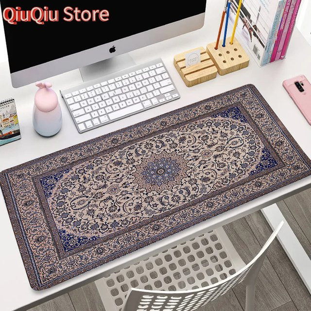 XXL Mauspad Potdemiel mit Perser-Design in Multicolour, B/T/H: 90 x 40 x 0,3 cm - Bild 1