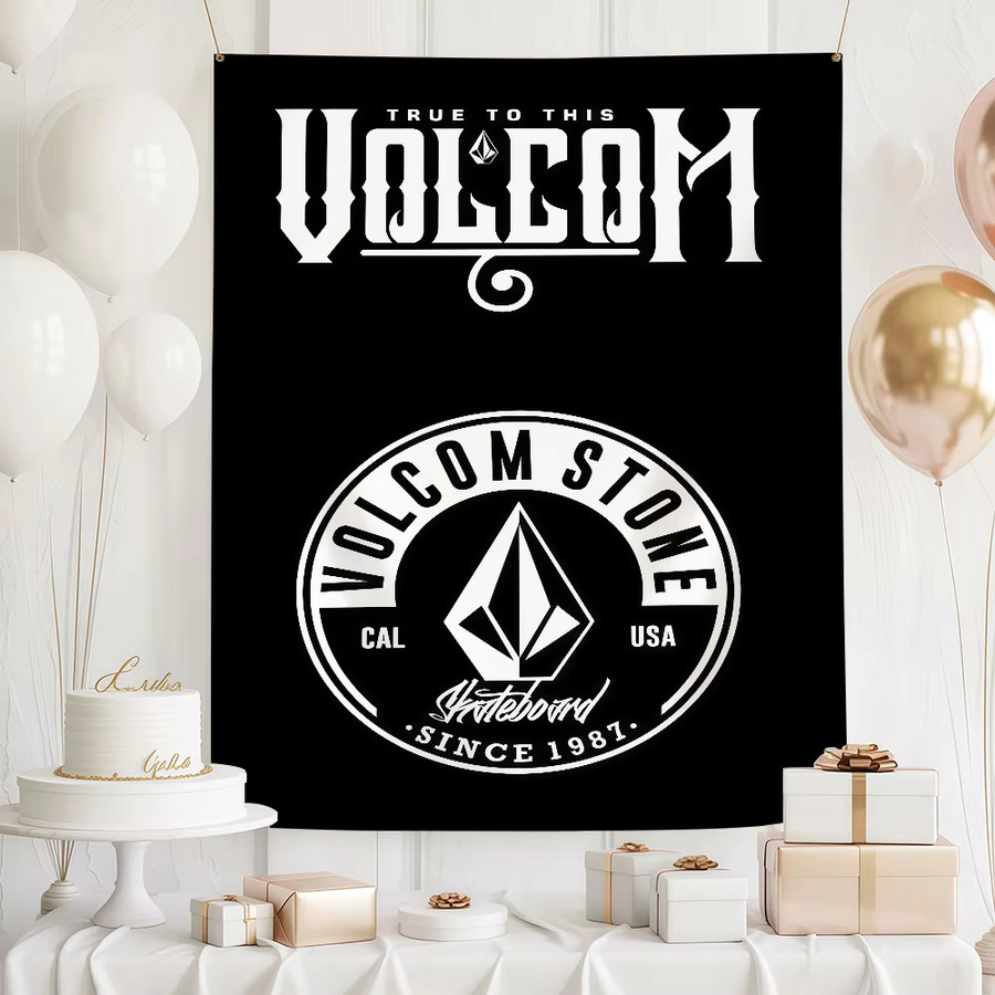 Volcom Banner Flagge Schwarz Textil B: 60,0 cm, H: 40,0 cm - Bild 3