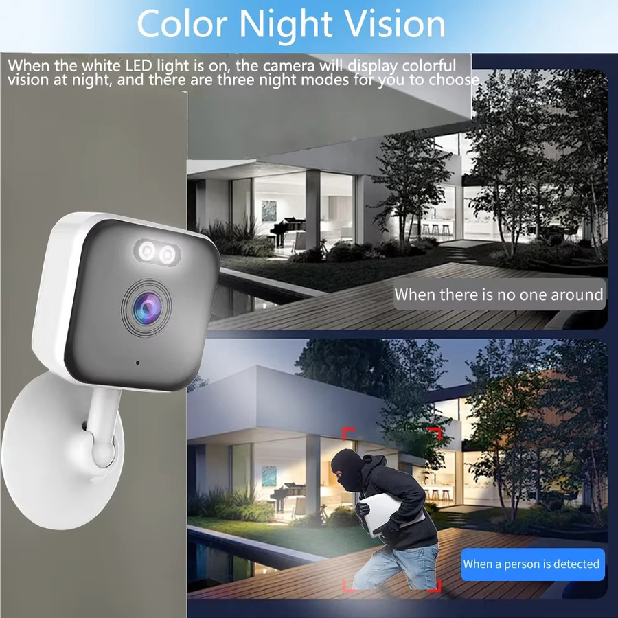 Tuya Smart Mini WLAN IP-Kamera 5MP Kompaktkamera für die Heimsicherheit mit Zwei-Wege-Audio in Weiß - Bild 3