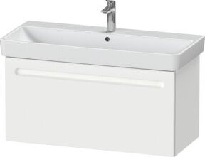 Duravit Waschtischunterschrank No. 1 mit 1 Auszug, wandhängend, Weiß Matt, B: 94 cm, T: 47,8 cm, H: 47,8 cm - Bild 1