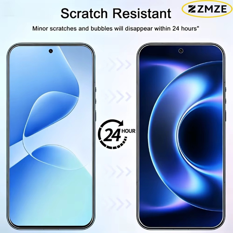 4er-Pack Anti-Kratz HD Hydrogel-Schutzfolie für Xiaomi in Transparent für verschiedene Modelle wie Xiaomi 17 Ultra, 17 Pro Max, 15T und 14T - Bild 3