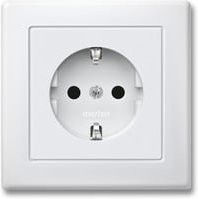Merten Schutzkontakt-Steckdose Schuko System M Polarweiß Unterputz IP20 - Bild 1