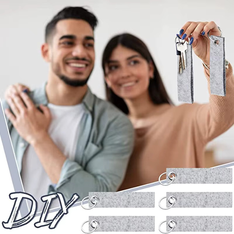 SAISLERWELL Schlüsselanhänger Filz Gurtband, personalisierbar - Bild 4
