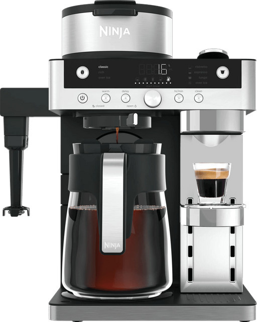 Ninja Prestige DualBrew CFN803EU Kapsel- und Kaffeemaschine in Schwarz und Silber - Bild 1