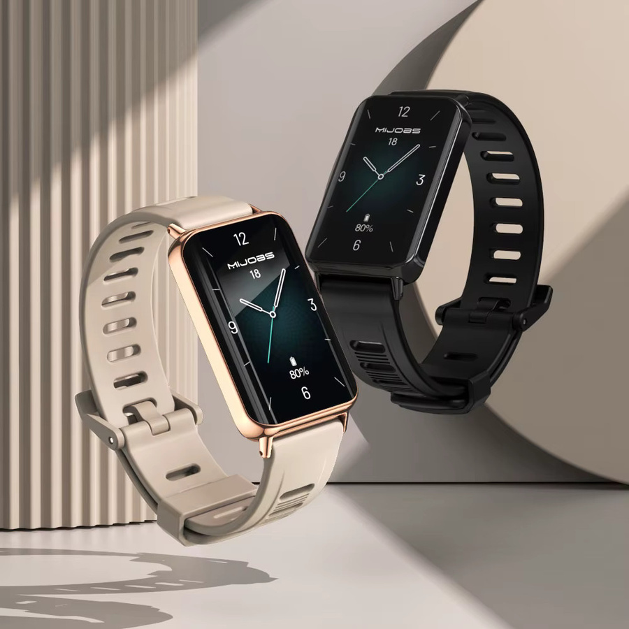 MIJOBS Silikon Armband für Huawei Honor Band 9 und Honor Band 10 in Grau, Unisex Ersatzarmband - Bild 3