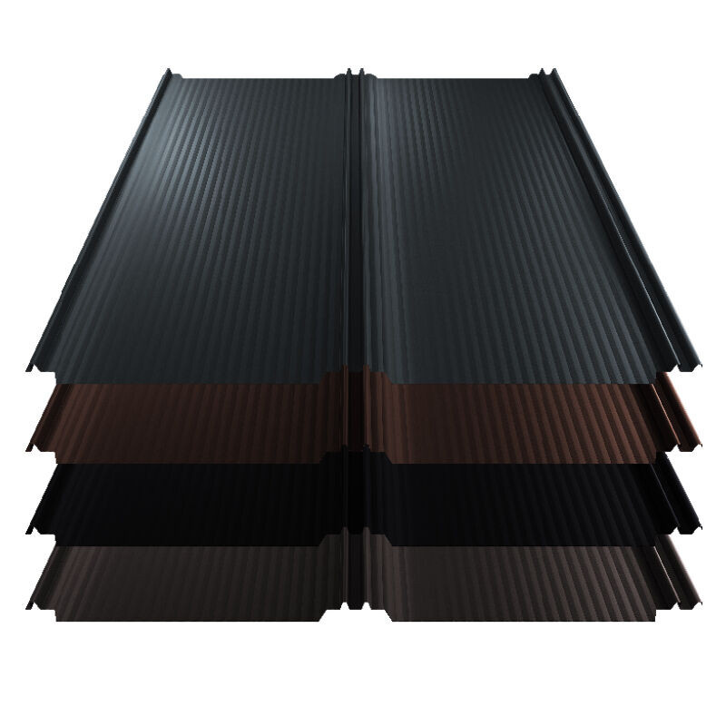 Stehfalz T-Panel Dach aus Stahl von Blachotrapez GmbH in Anthrazit, Nanowelle, Breite: 110 cm, Materialstärke: 0,50 mm, Beschichtung: 35 µm Mattpolyester - Bild 1